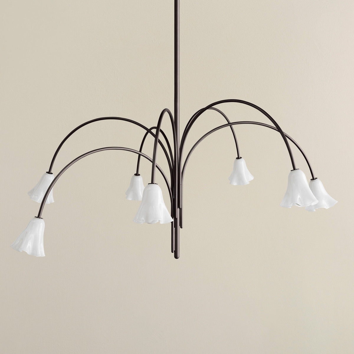 Bronze Glass Chandelier — Chandelier | Maison Monashee — view 69