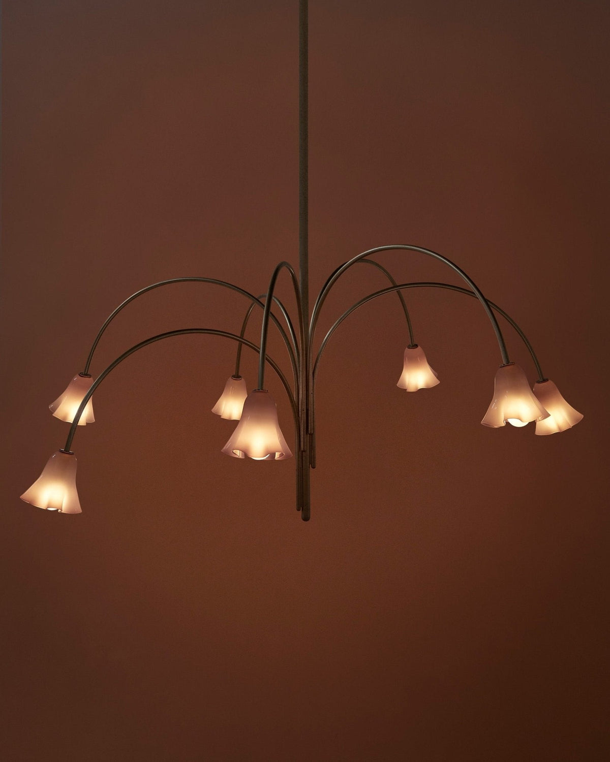 Bronze Glass Chandelier — Chandelier | Maison Monashee — view 73