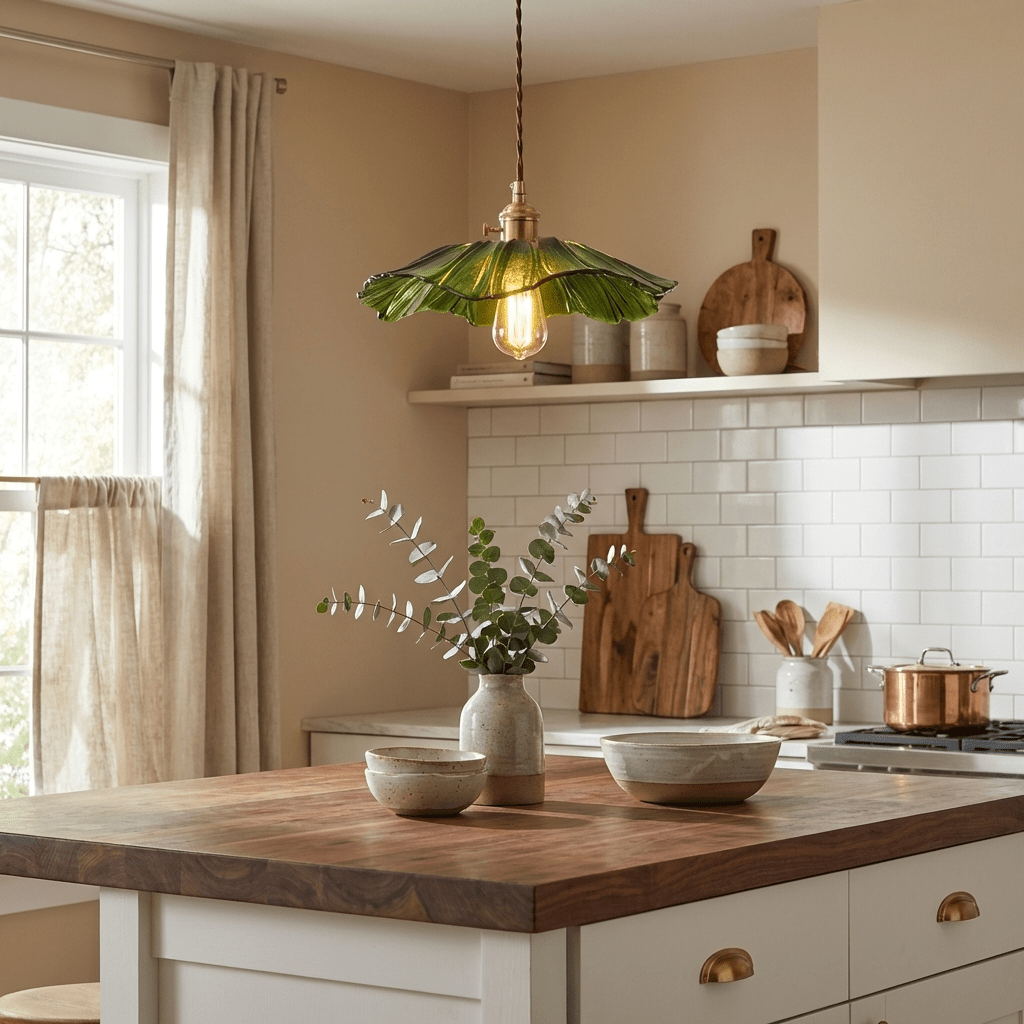 Glass Kitchen Island Pendant Lighting — Pendant Light | Maison Monashee — view 8