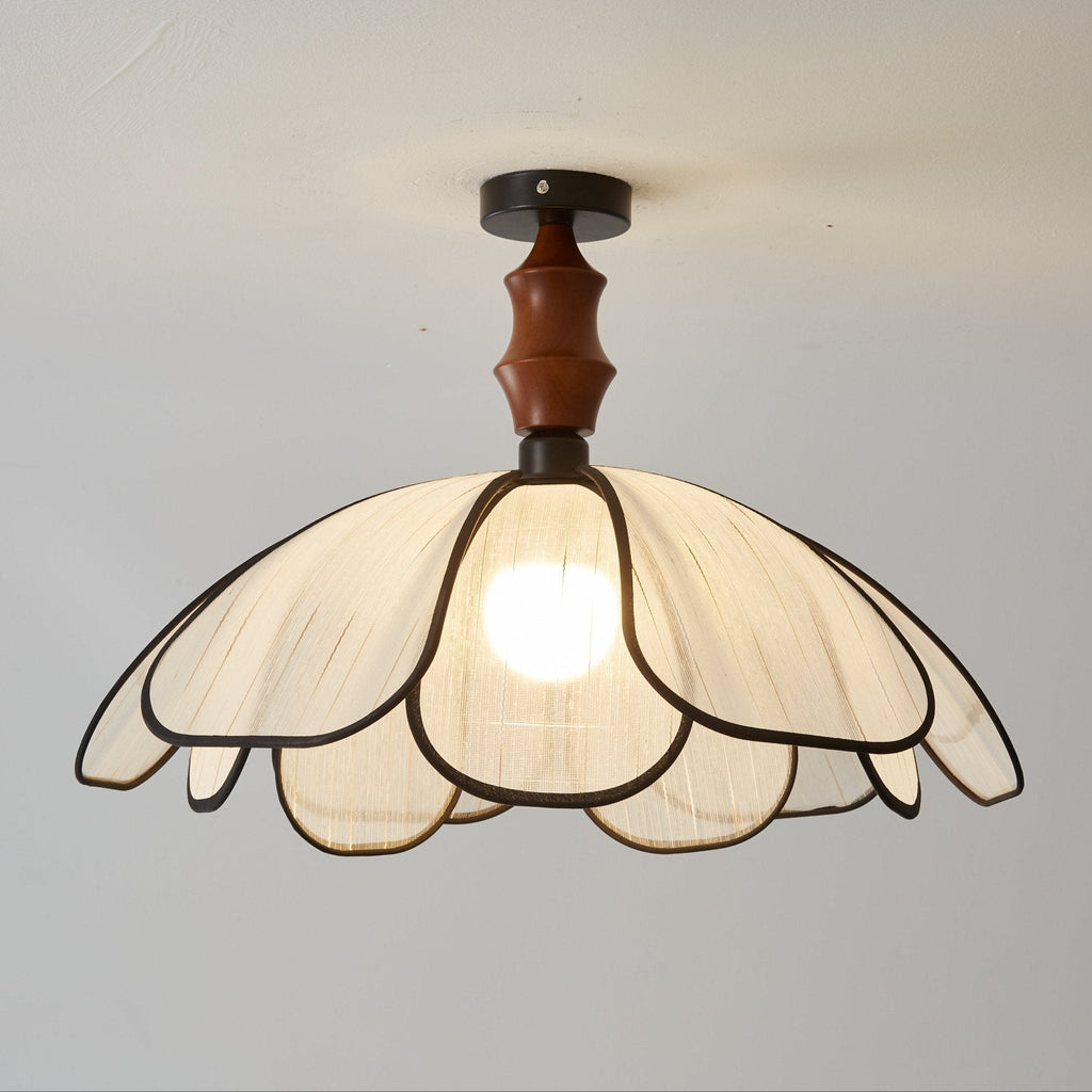 Fabric Flush Mount Ceiling Light — Ceiling Light | Maison Monashee — view 11