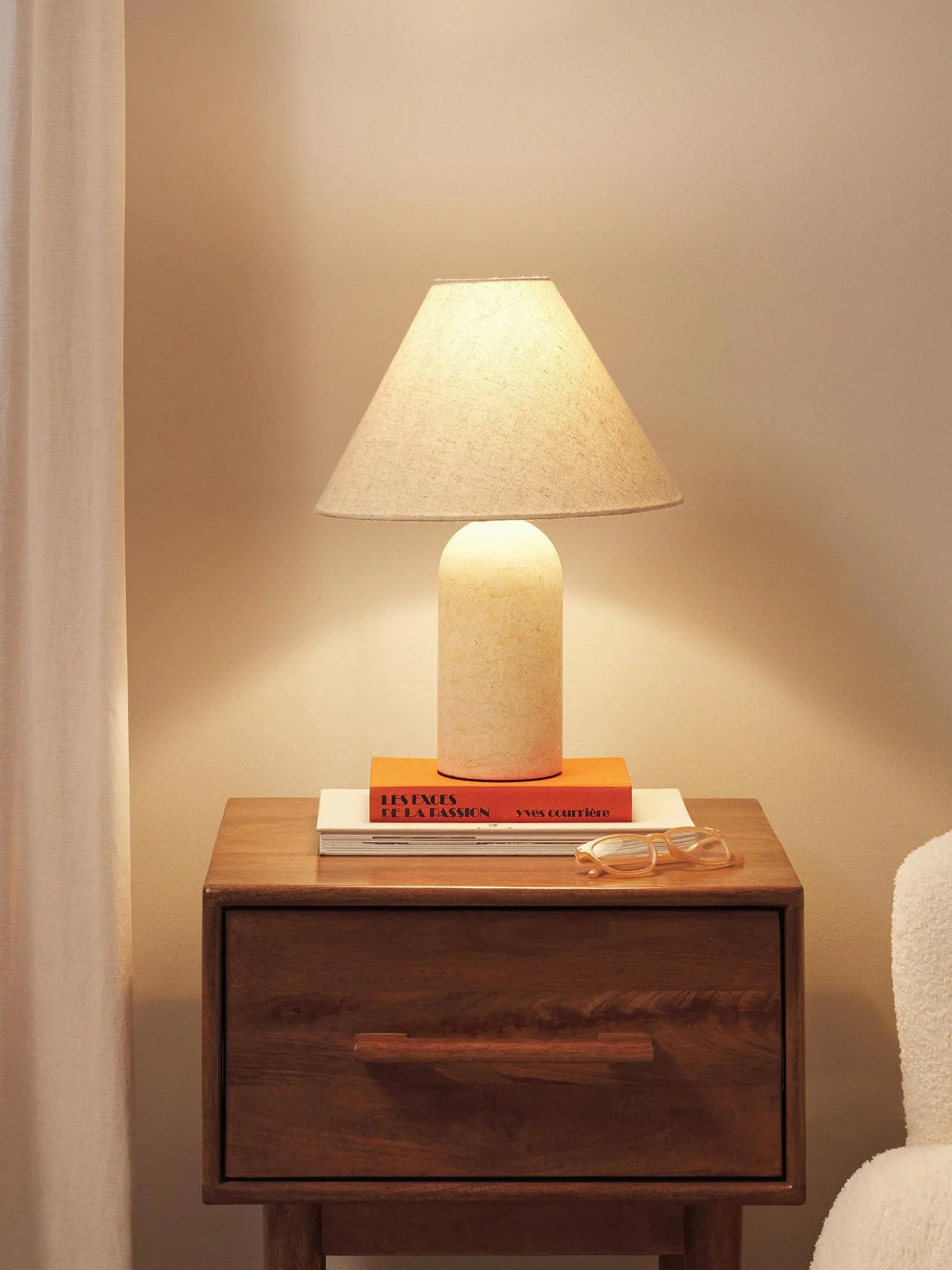 Marble Side Table Lamp — Table Lamp | Maison Monashee — view 7