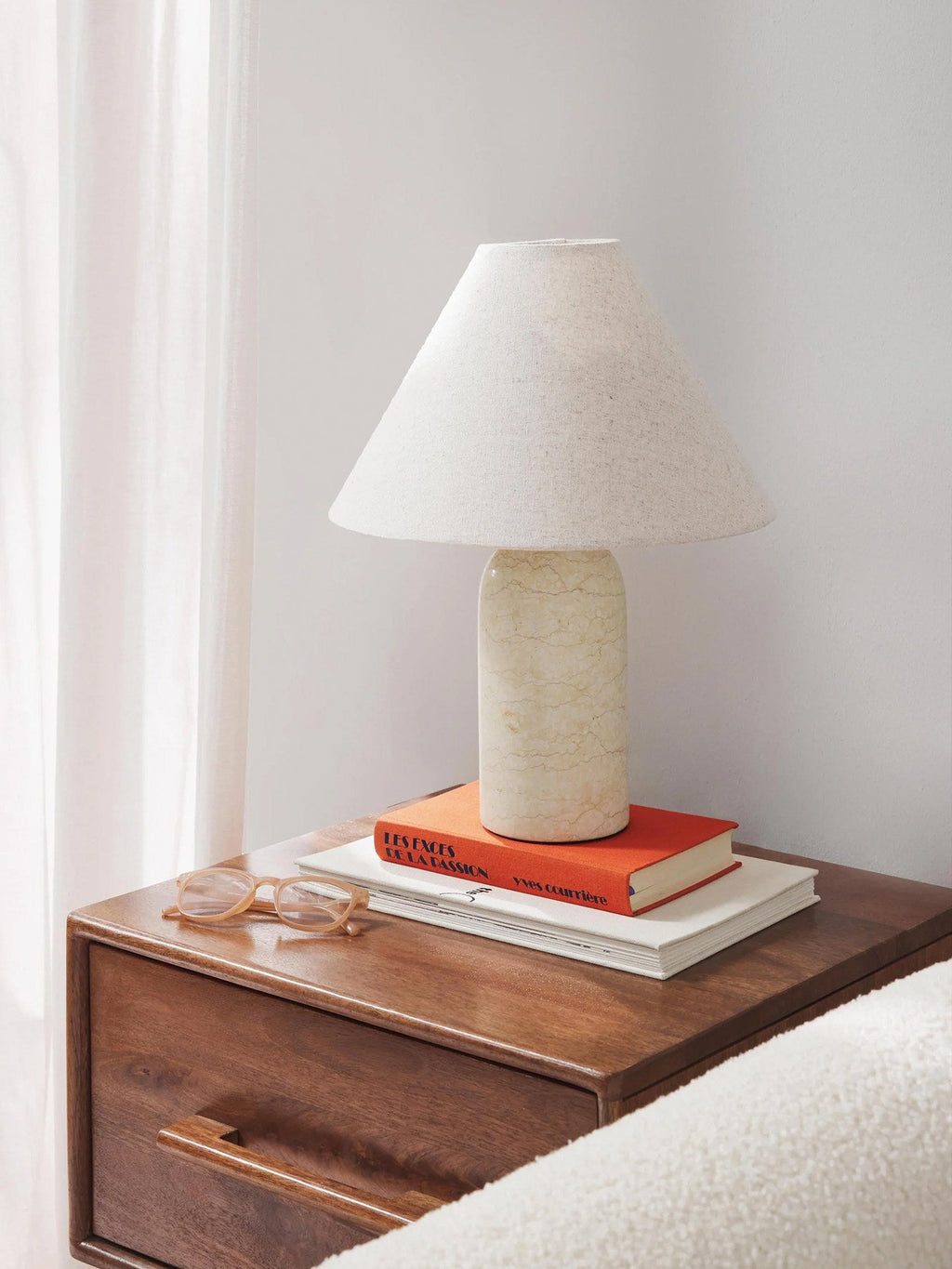 Marble Side Table Lamp — Table Lamp | Maison Monashee — view 2
