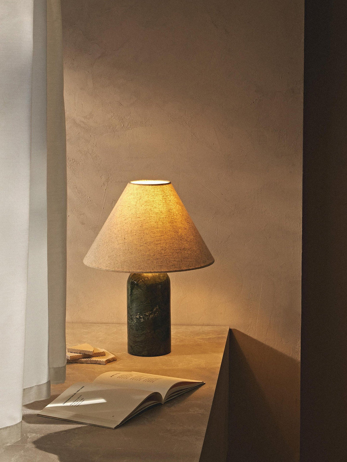 Marble Side Table Lamp — Table Lamp | Maison Monashee — view 4