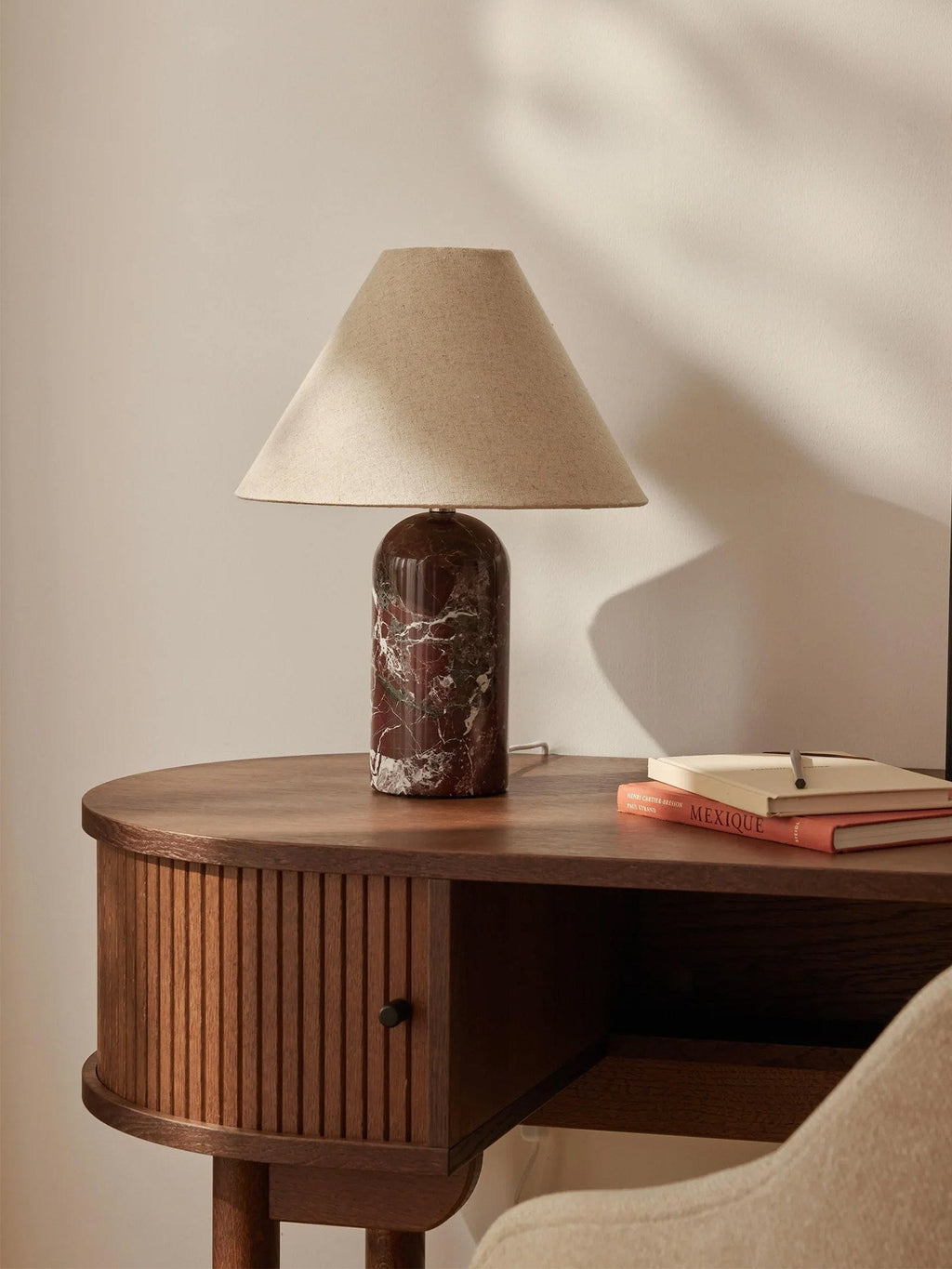 Marble Side Table Lamp — Table Lamp | Maison Monashee — view 5