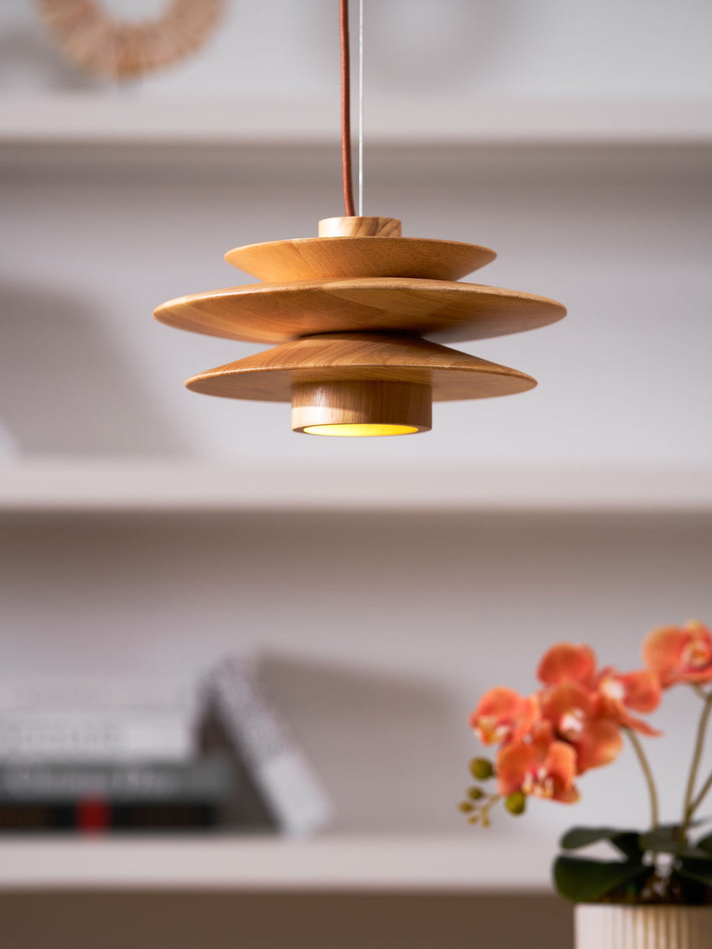 Wood Pendant Light Plug-In — Pendant Light | Maison Monashee — view 26