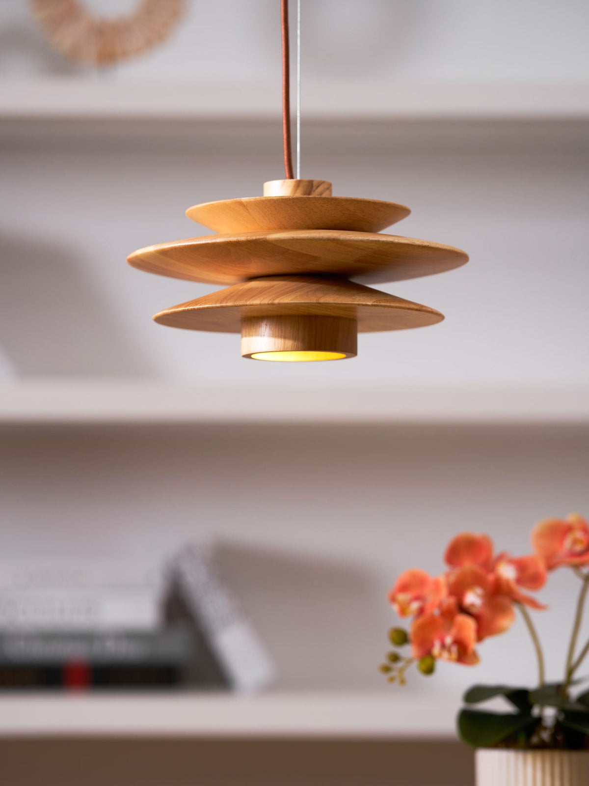 Wood Pendant Light Plug-In — Pendant Light | Maison Monashee — view 26