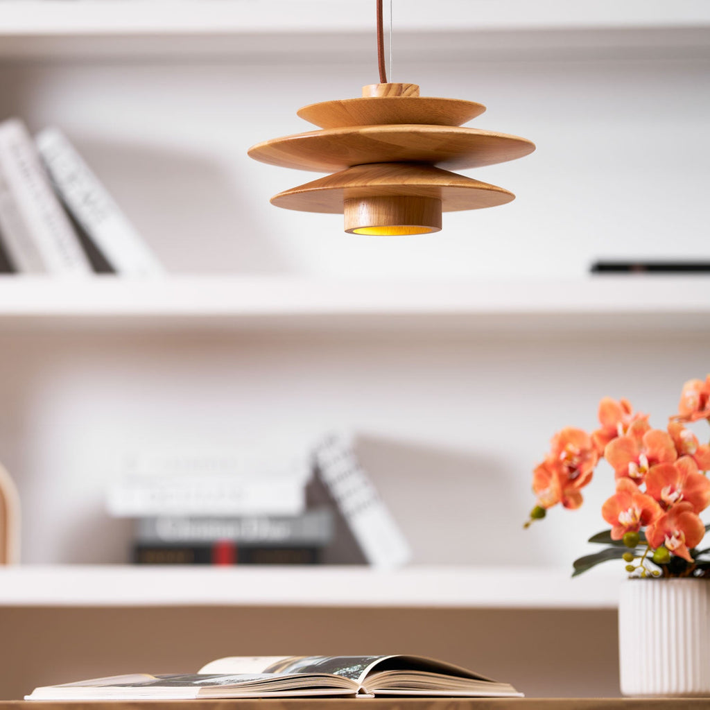 Wood Pendant Light Plug-In — Pendant Light | Maison Monashee — view 19