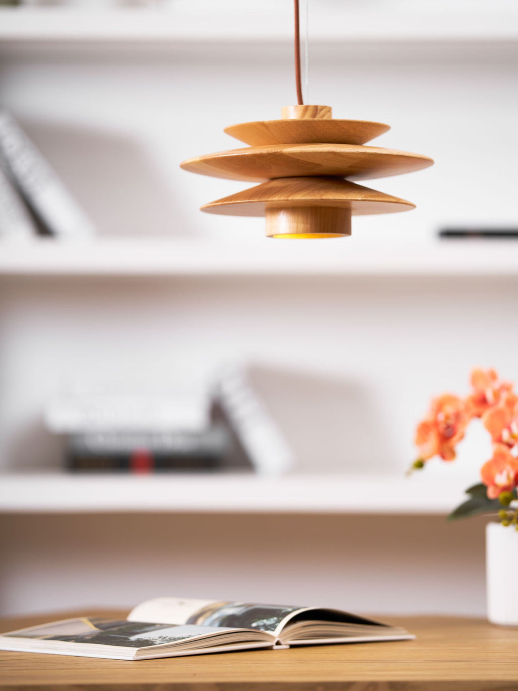 Wood Pendant Light Plug-In — Pendant Light | Maison Monashee — view 20
