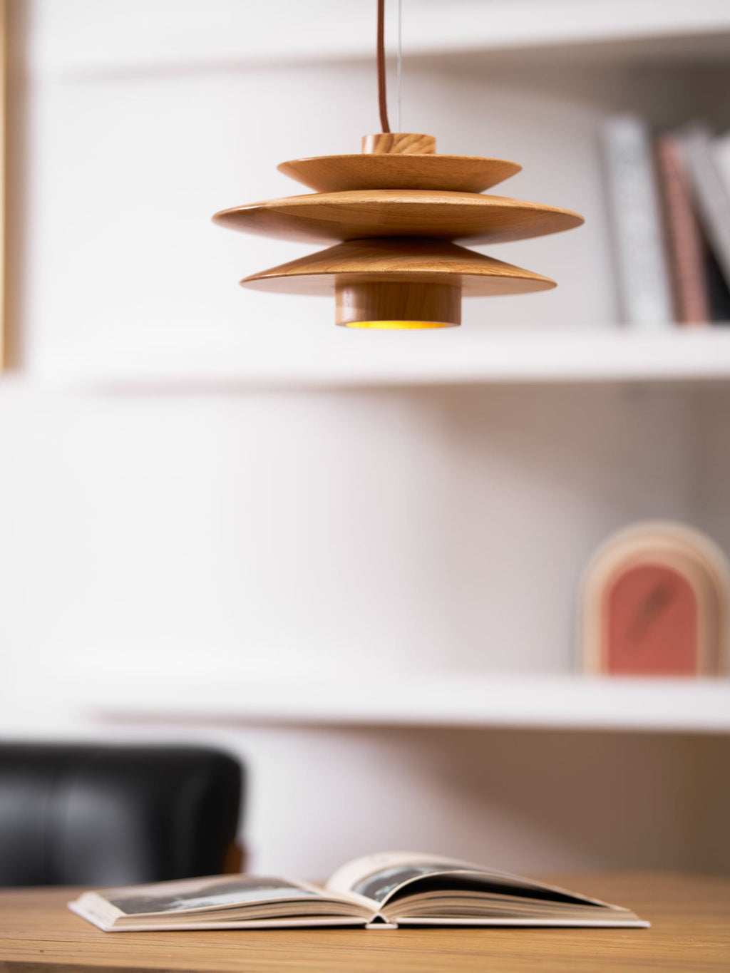 Wood Pendant Light Plug-In — Pendant Light | Maison Monashee — view 21
