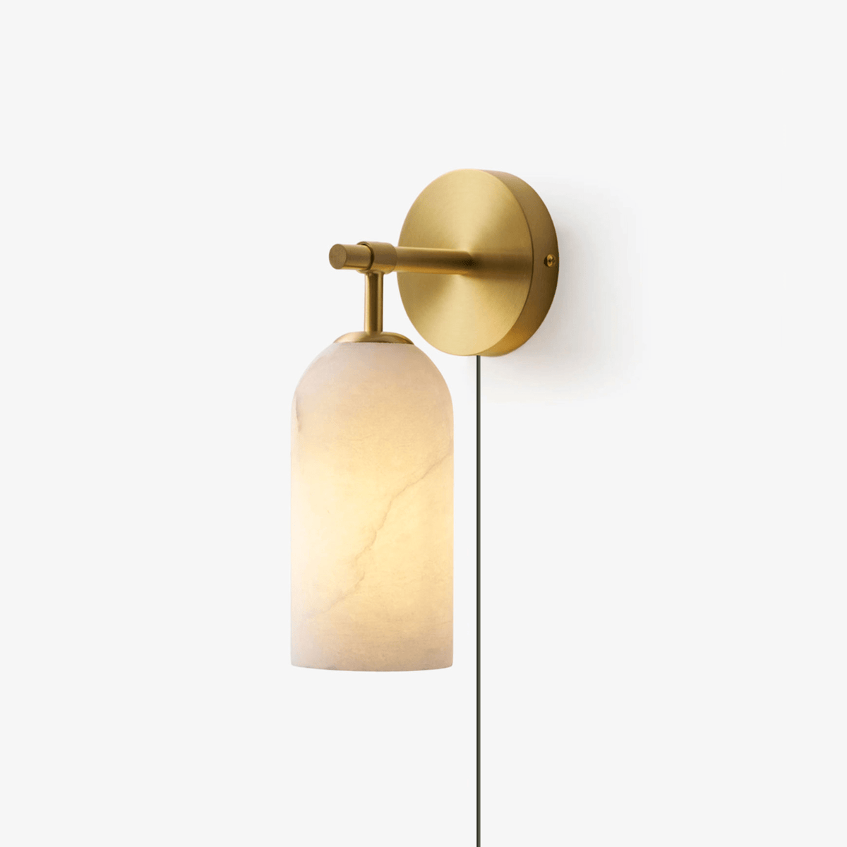 Antique Brass Plug-In Wall Sconce — Wall Sconce | Maison Monashee