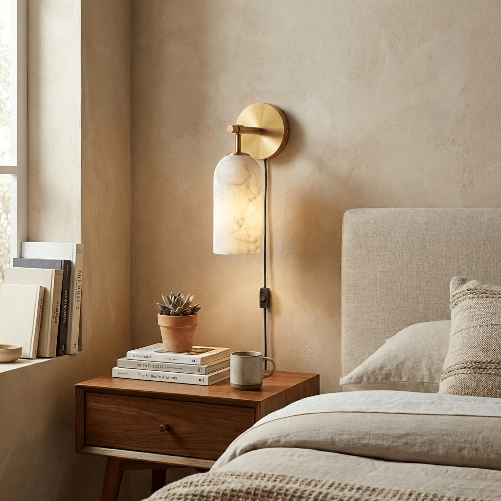 Antique Brass Plug-In Wall Sconce — Wall Sconce | Maison Monashee — view 2