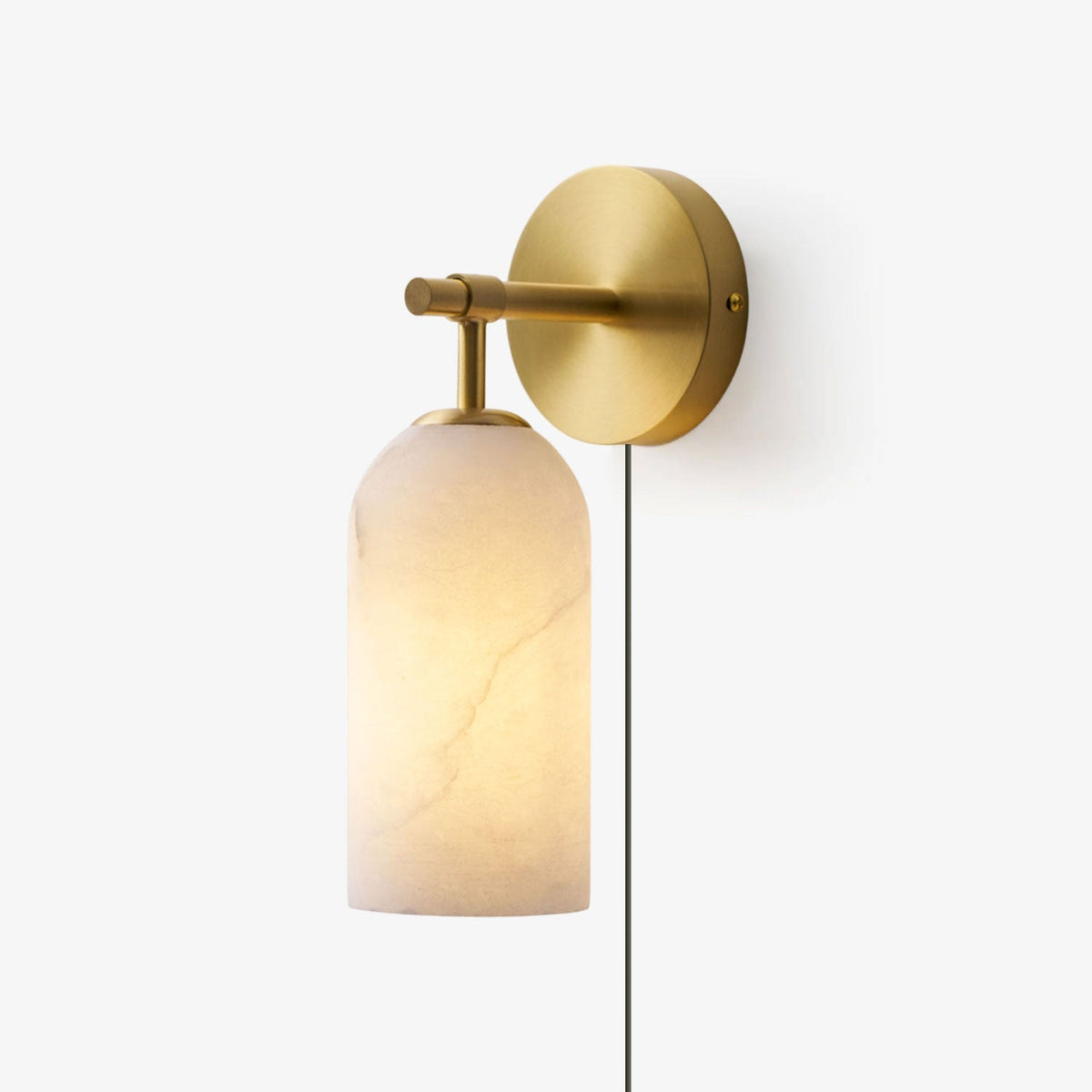 Antique Brass Plug-In Wall Sconce — Wall Sconce | Maison Monashee — view 13