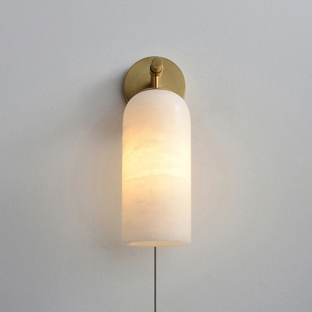 Antique Brass Plug-In Wall Sconce — Wall Sconce | Maison Monashee — view 10