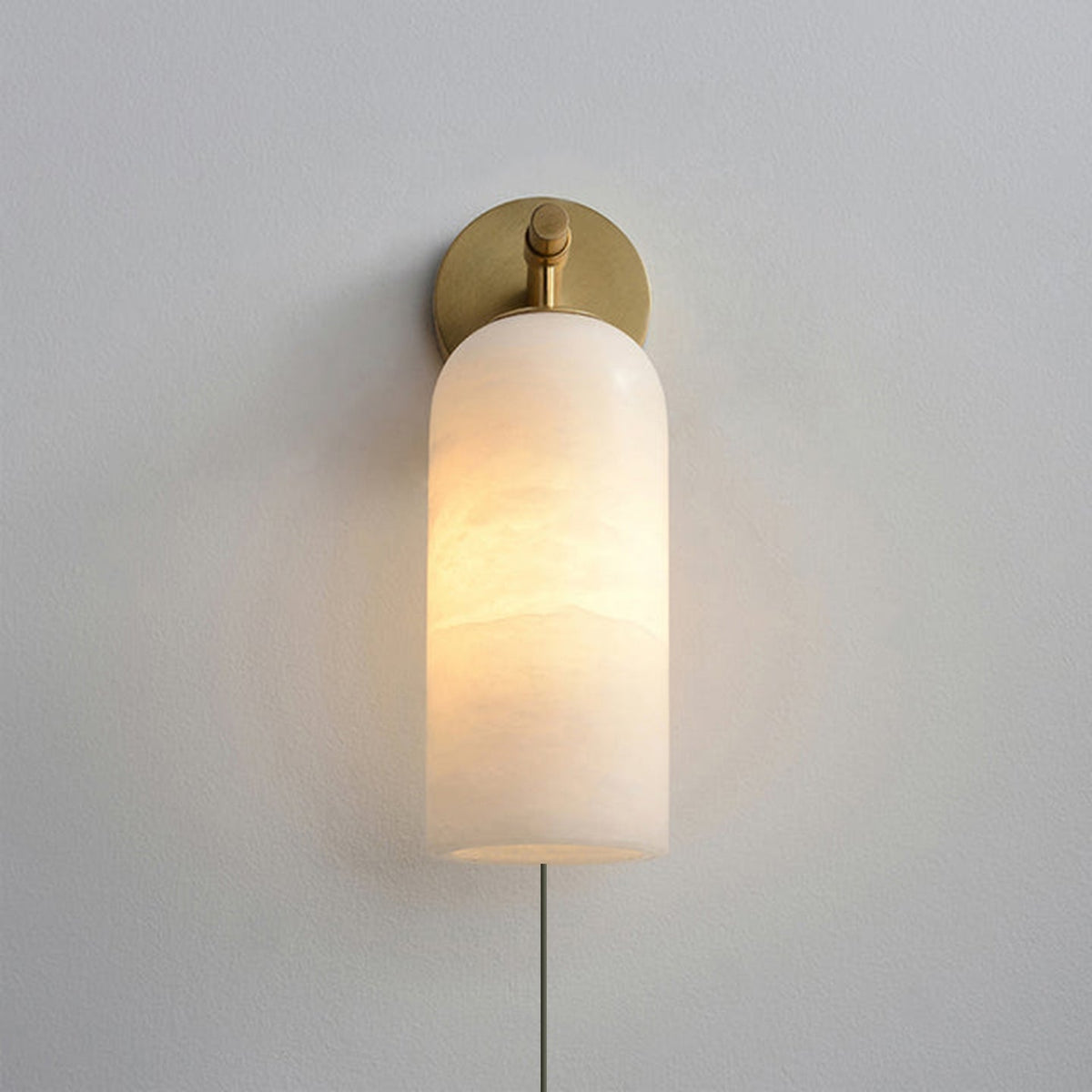 Antique Brass Plug-In Wall Sconce — Wall Sconce | Maison Monashee — view 10