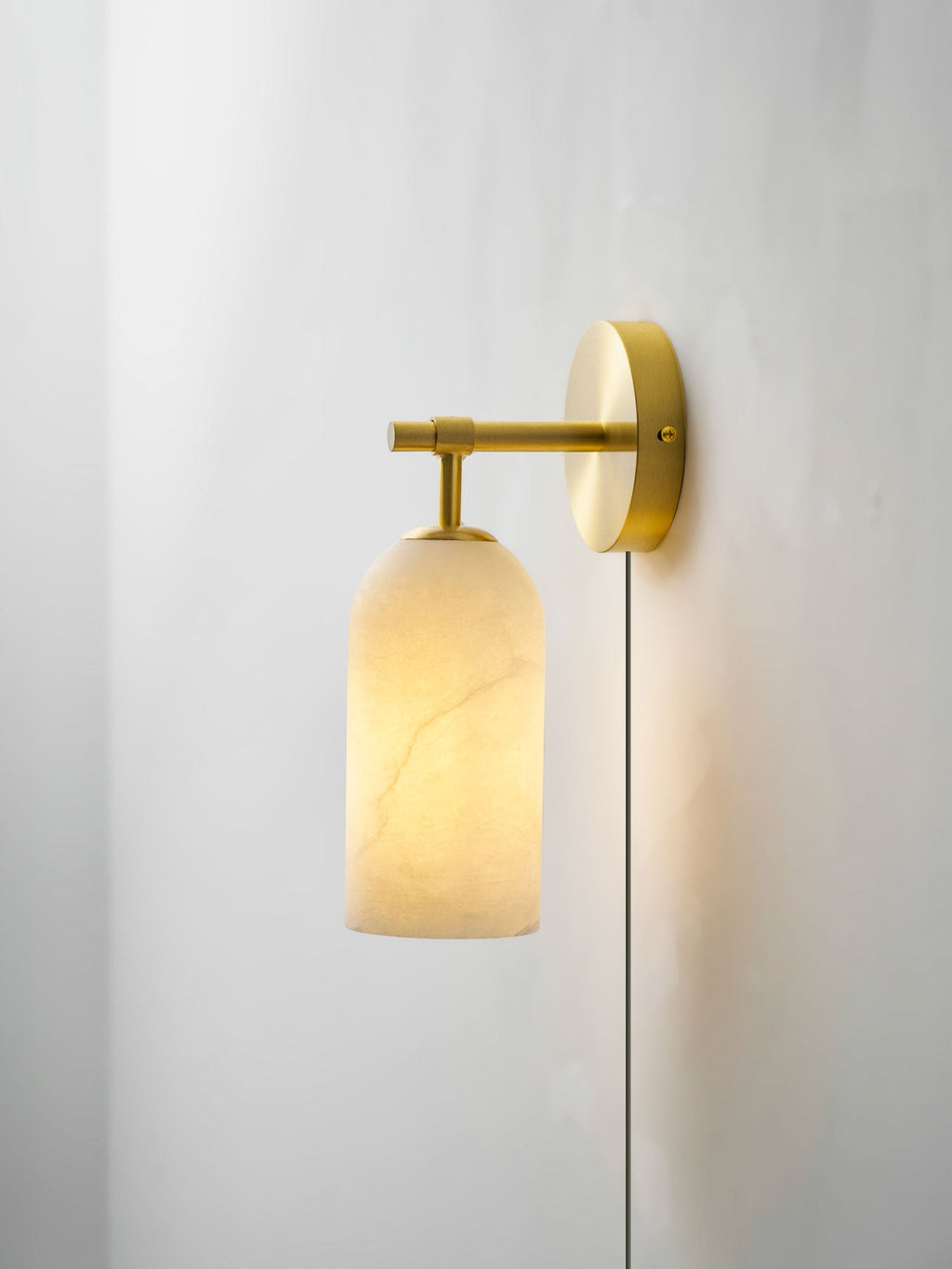 Antique Brass Plug-In Wall Sconce — Wall Sconce | Maison Monashee — view 7