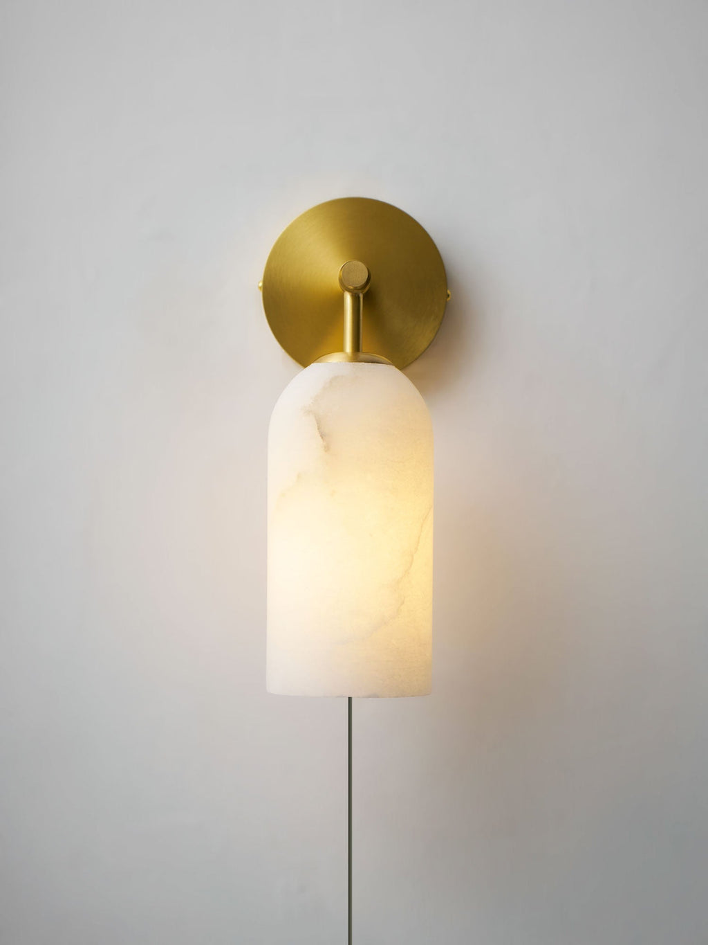 Antique Brass Plug-In Wall Sconce — Wall Sconce | Maison Monashee — view 11