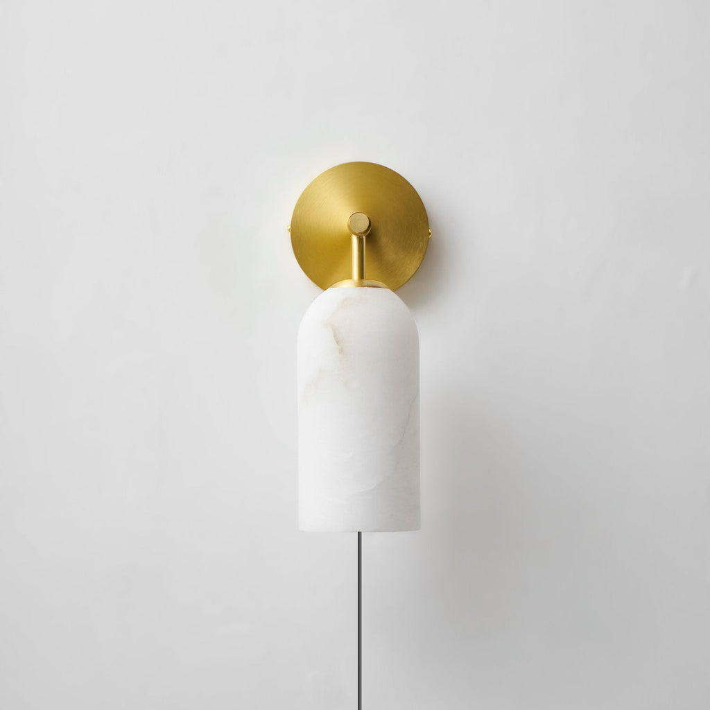 Antique Brass Plug-In Wall Sconce — Wall Sconce | Maison Monashee — view 9