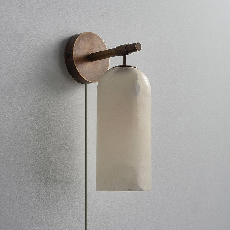 Antique Brass Plug-In Wall Sconce — Wall Sconce | Maison Monashee — view 12