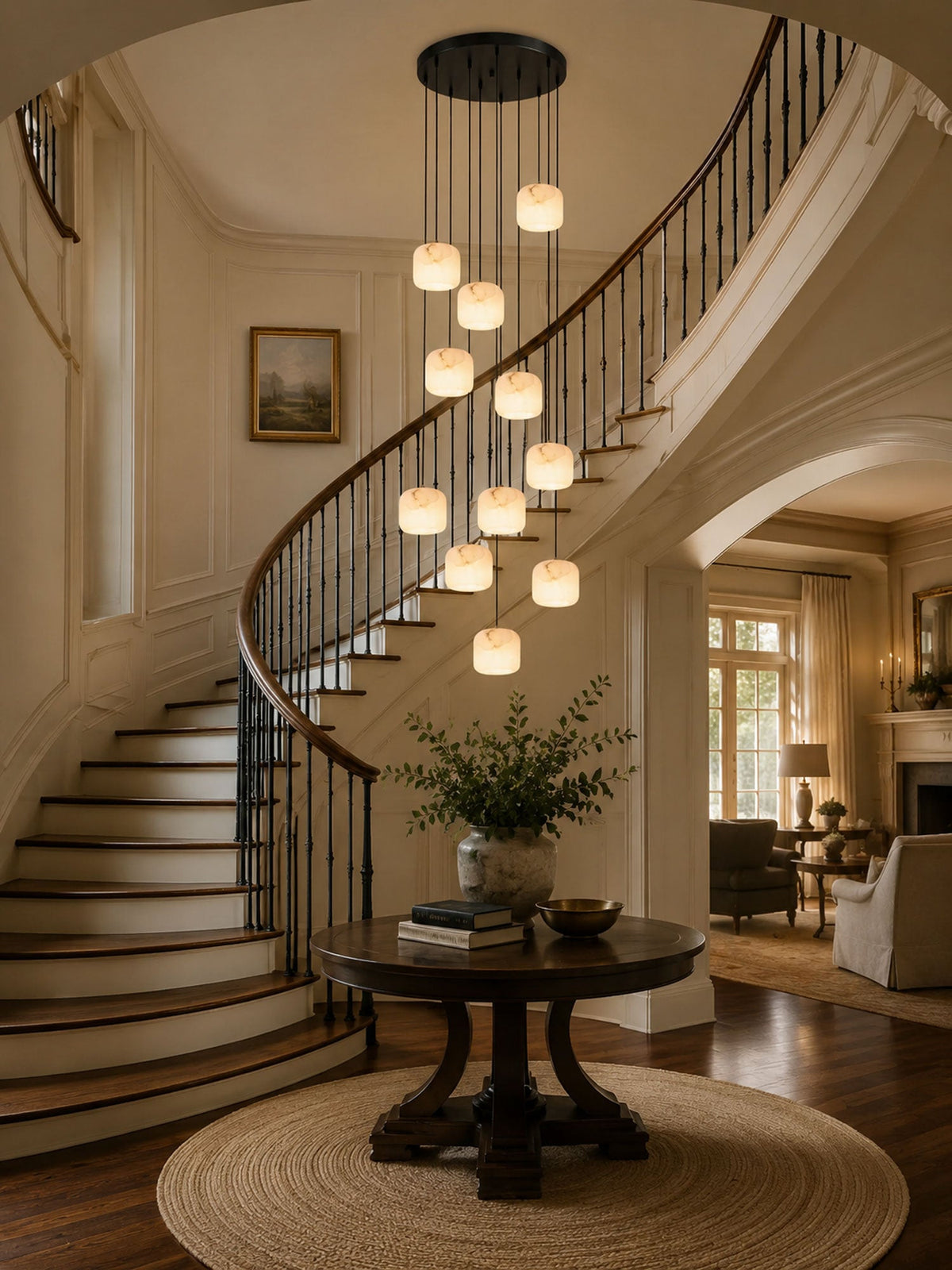 Large Cluster Pendant Chandelier — Chandelier | Maison Monashee — view 5