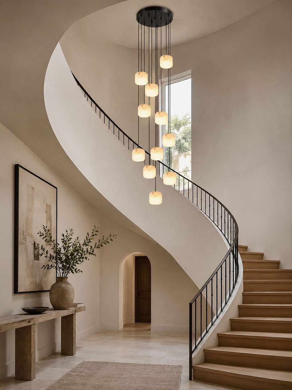 Large Cluster Pendant Chandelier — Chandelier | Maison Monashee — view 4