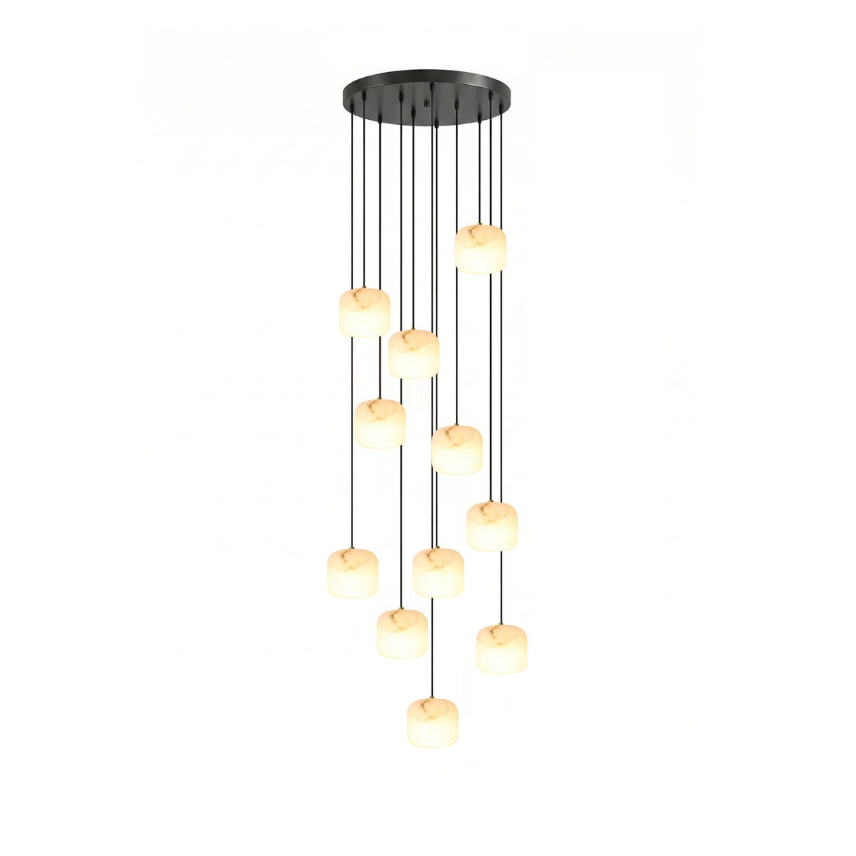 Large Cluster Pendant Chandelier — Chandelier | Maison Monashee — view 13