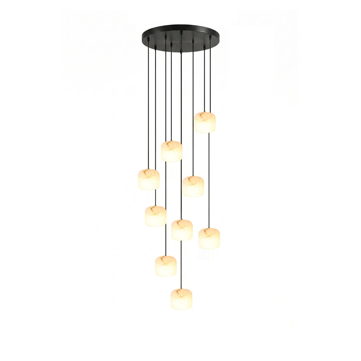 Large Cluster Pendant Chandelier — Chandelier | Maison Monashee — view 14