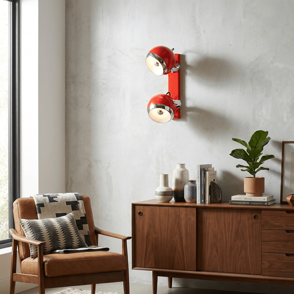 Wall Light Red — Wall Sconce | Maison Monashee — view 5