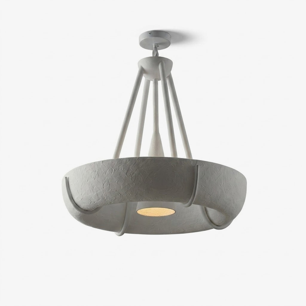 White Drum Chandelier — Chandelier | Maison Monashee — view 5