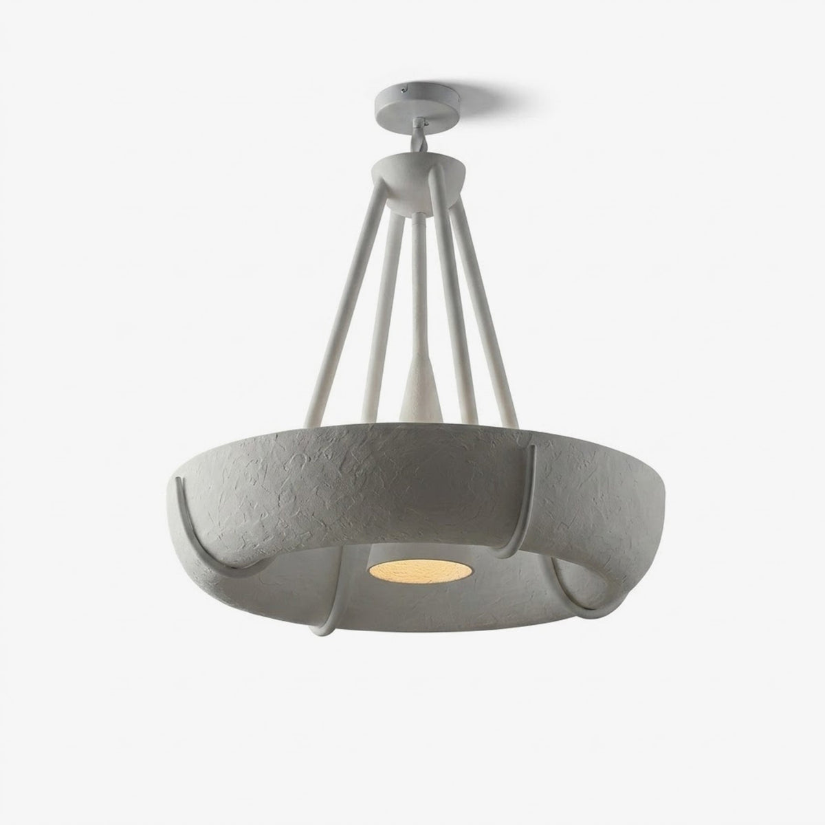 White Drum Chandelier — Chandelier | Maison Monashee — view 5