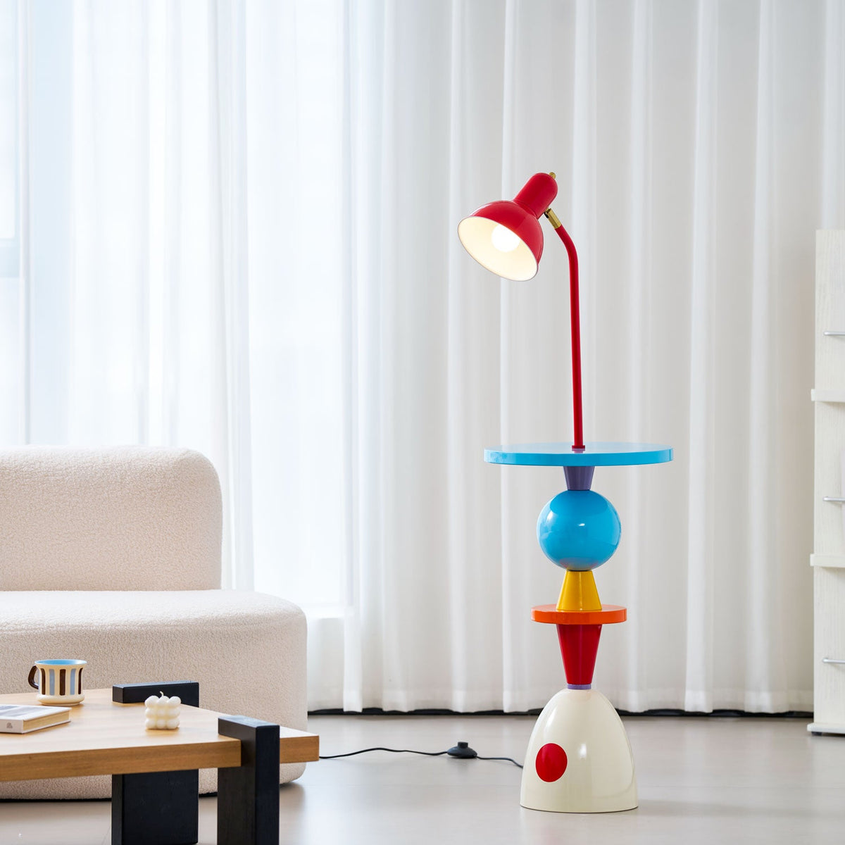 Modern Floor Lamp with Table — Floor Lamp | Maison Monashee — view 9