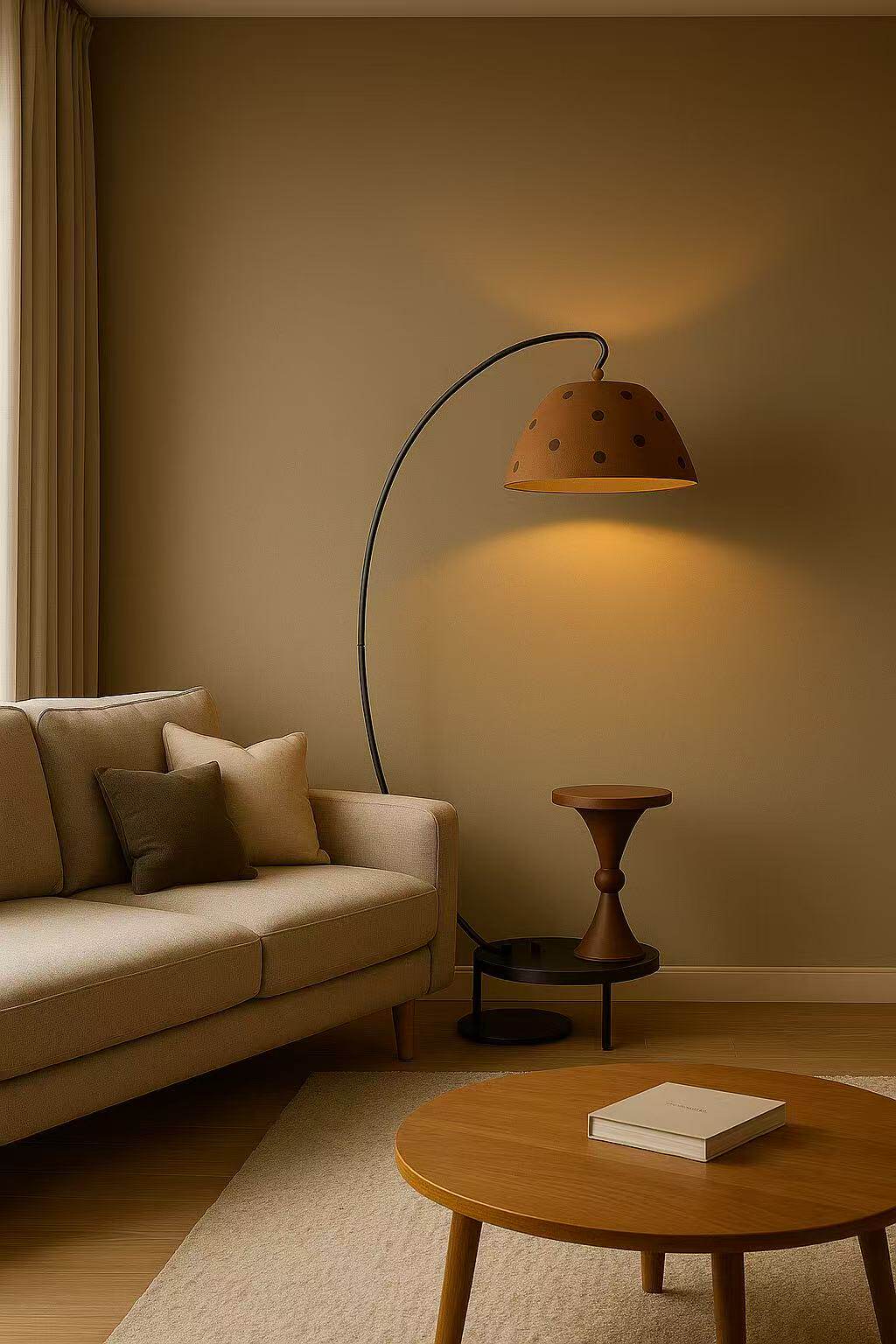 Black Arc Lamp — Floor Lamp | Maison Monashee — view 11