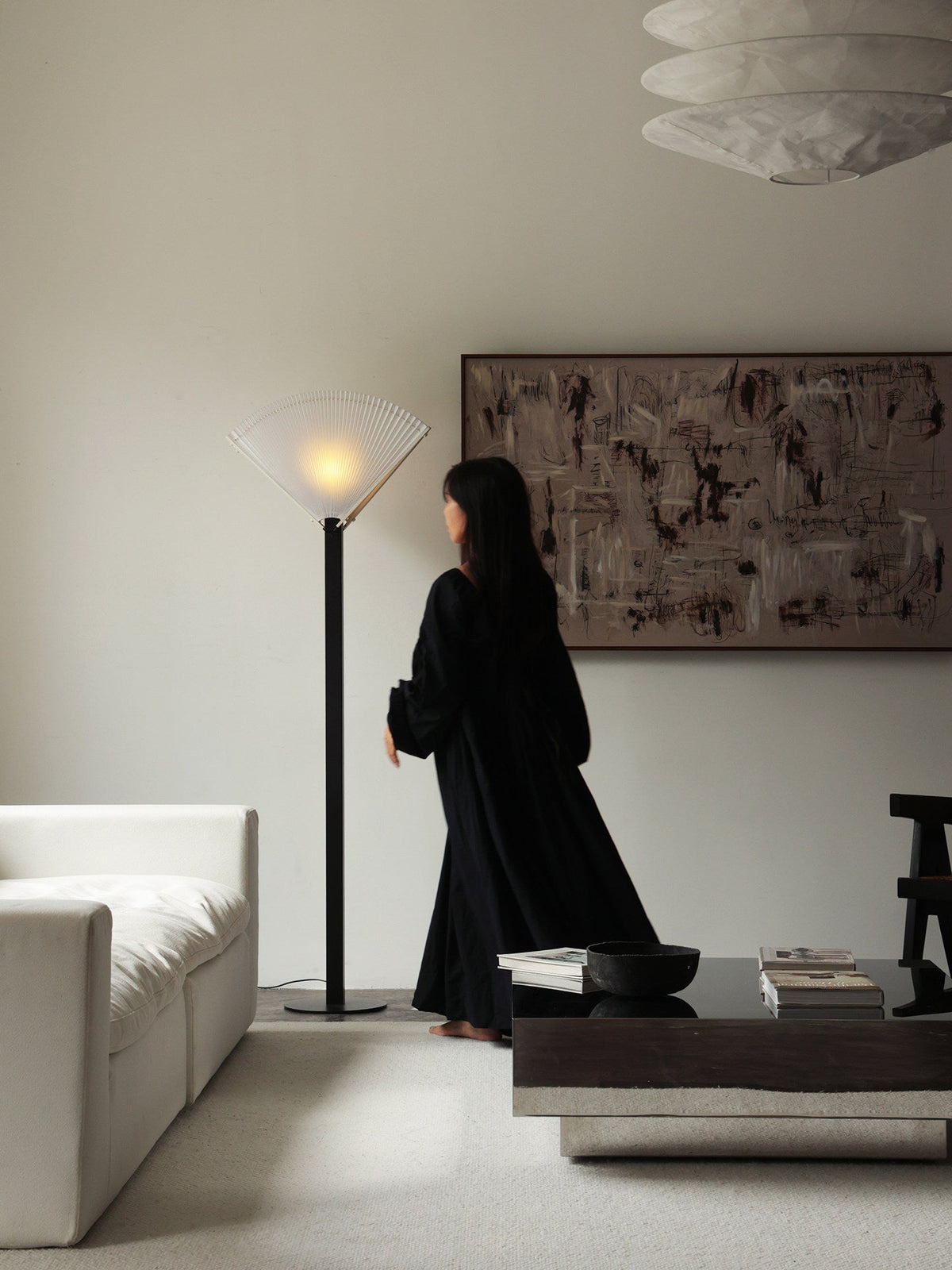 Black Uplight Floor Lamp — Floor Lamp | Maison Monashee — view 24