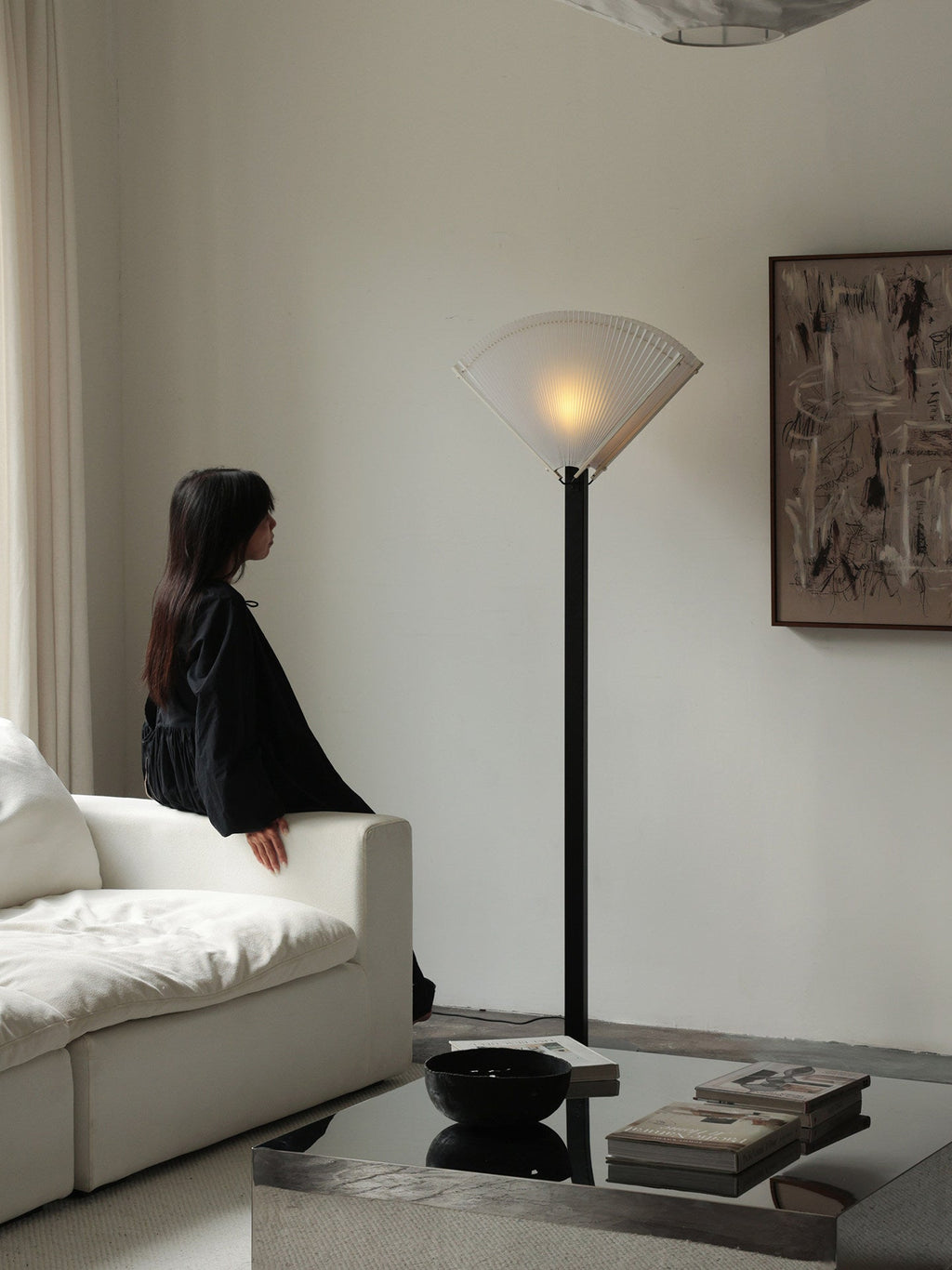 Black Uplight Floor Lamp — Floor Lamp | Maison Monashee — view 11
