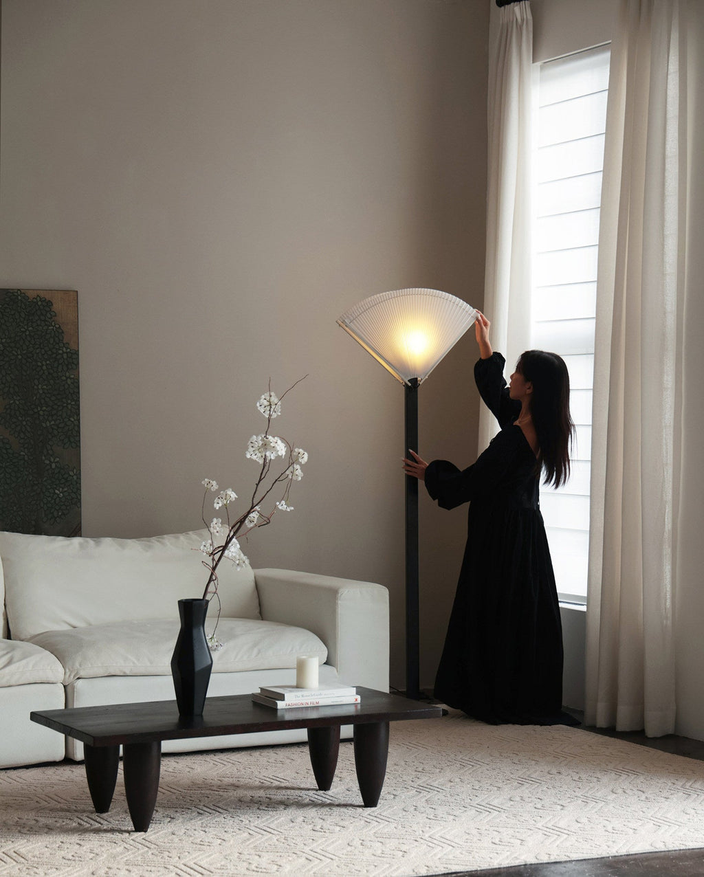 Black Uplight Floor Lamp — Floor Lamp | Maison Monashee — view 13