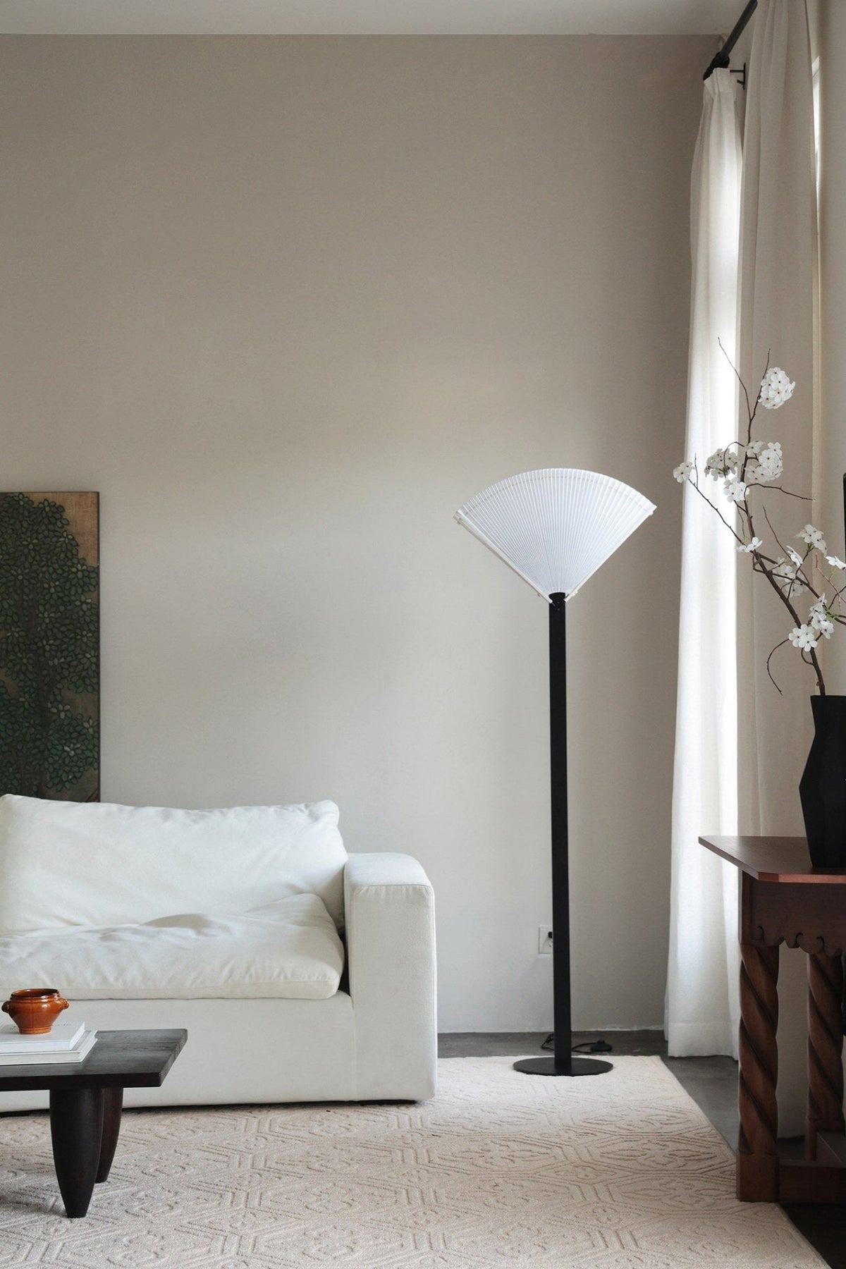 Black Uplight Floor Lamp — Floor Lamp | Maison Monashee — view 15