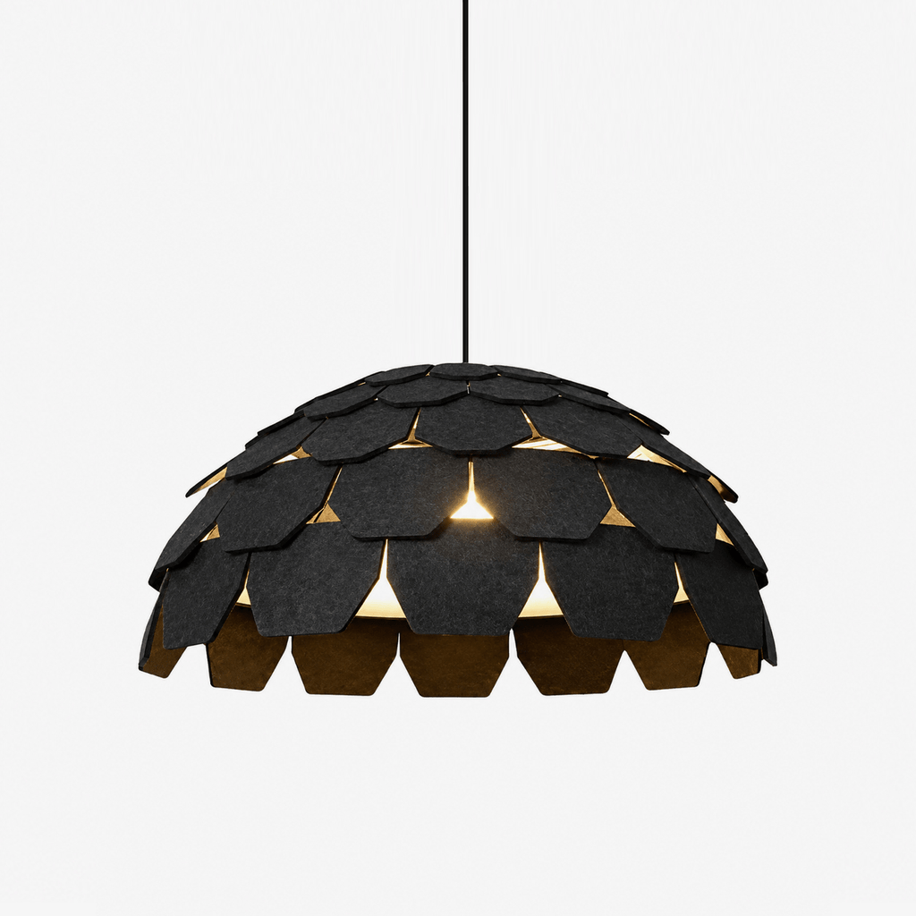 Black Dome Pendant Light Over Island — Pendant Light | Maison Monashee