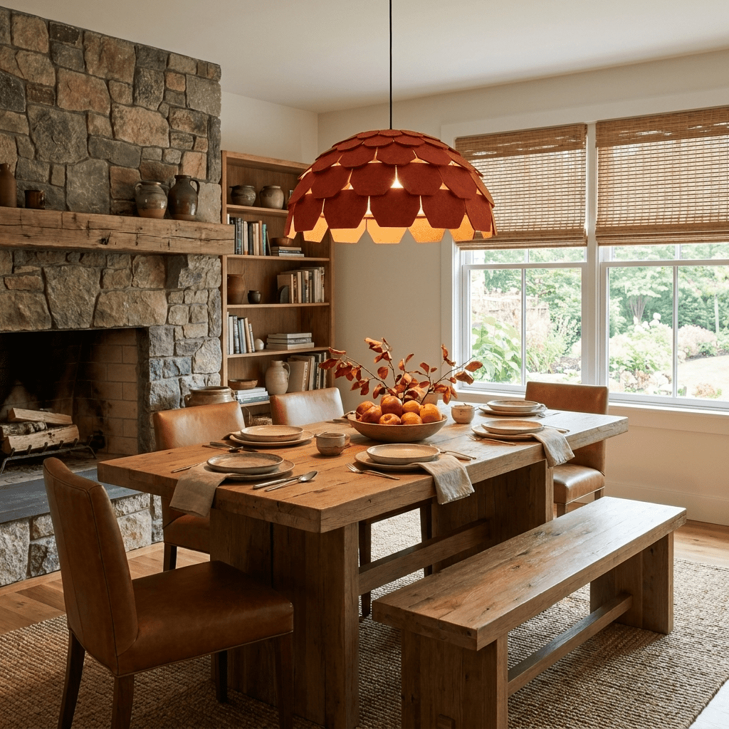 Black Dome Pendant Light Over Island — Pendant Light | Maison Monashee — view 4