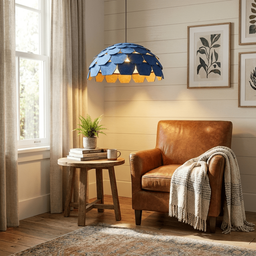Black Dome Pendant Light Over Island — Pendant Light | Maison Monashee — view 5