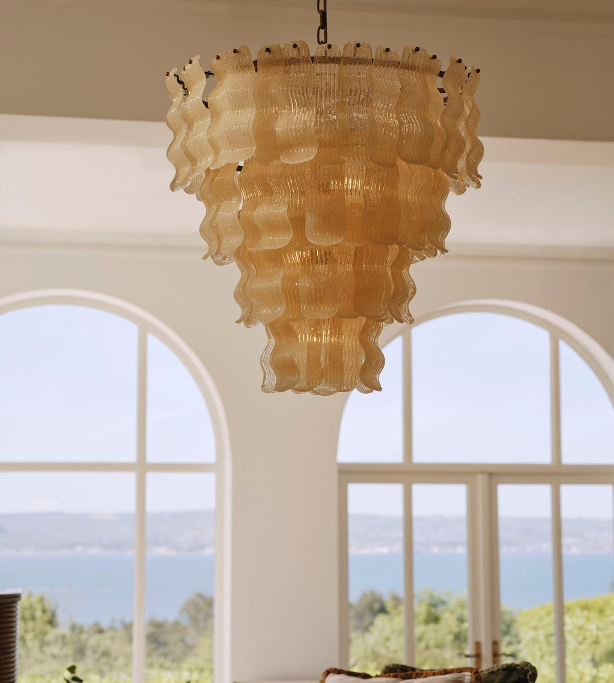 Antique Glass Chandelier — Chandelier | Maison Monashee — view 9