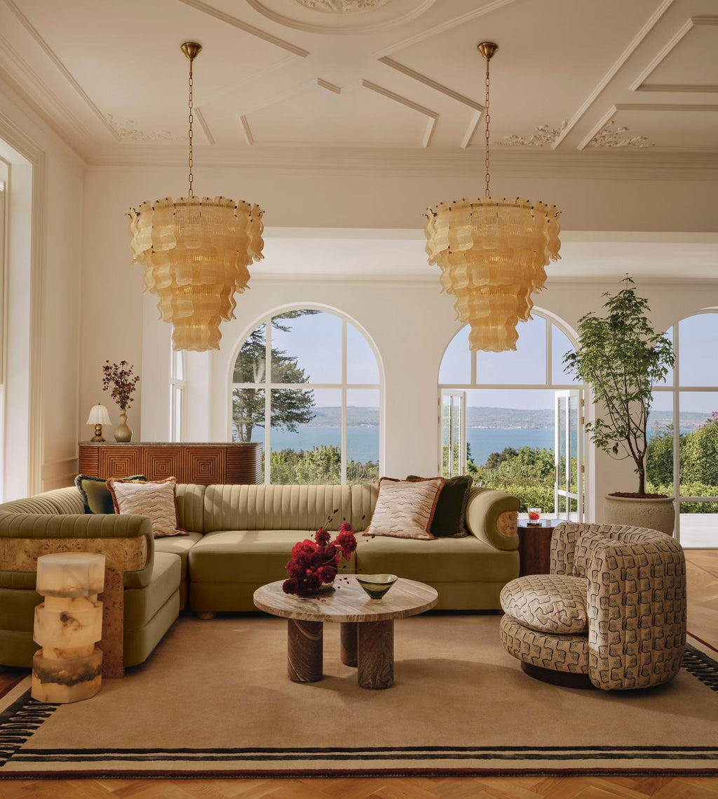 Antique Glass Chandelier — Chandelier | Maison Monashee — view 2