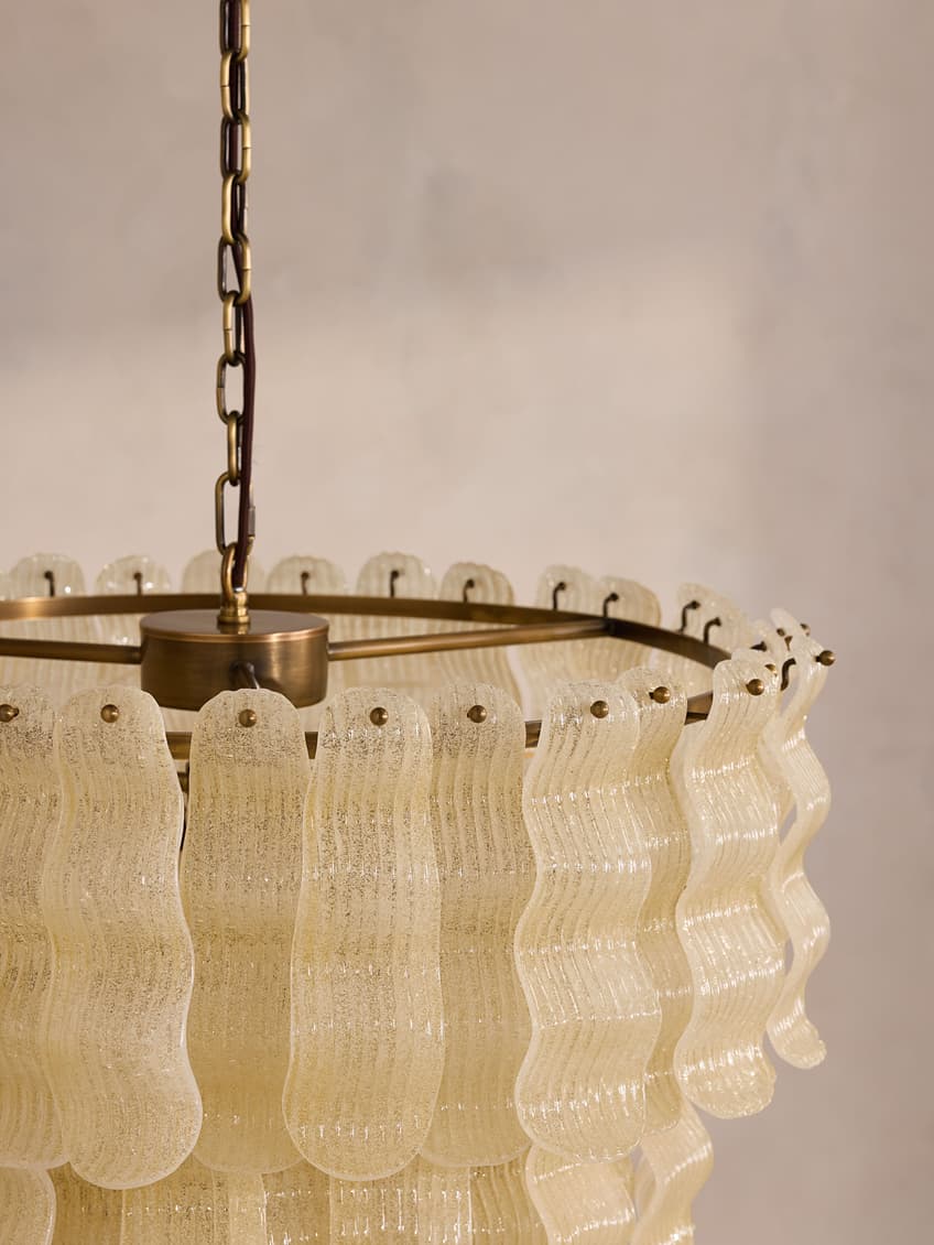 Antique Glass Chandelier — Chandelier | Maison Monashee — view 7