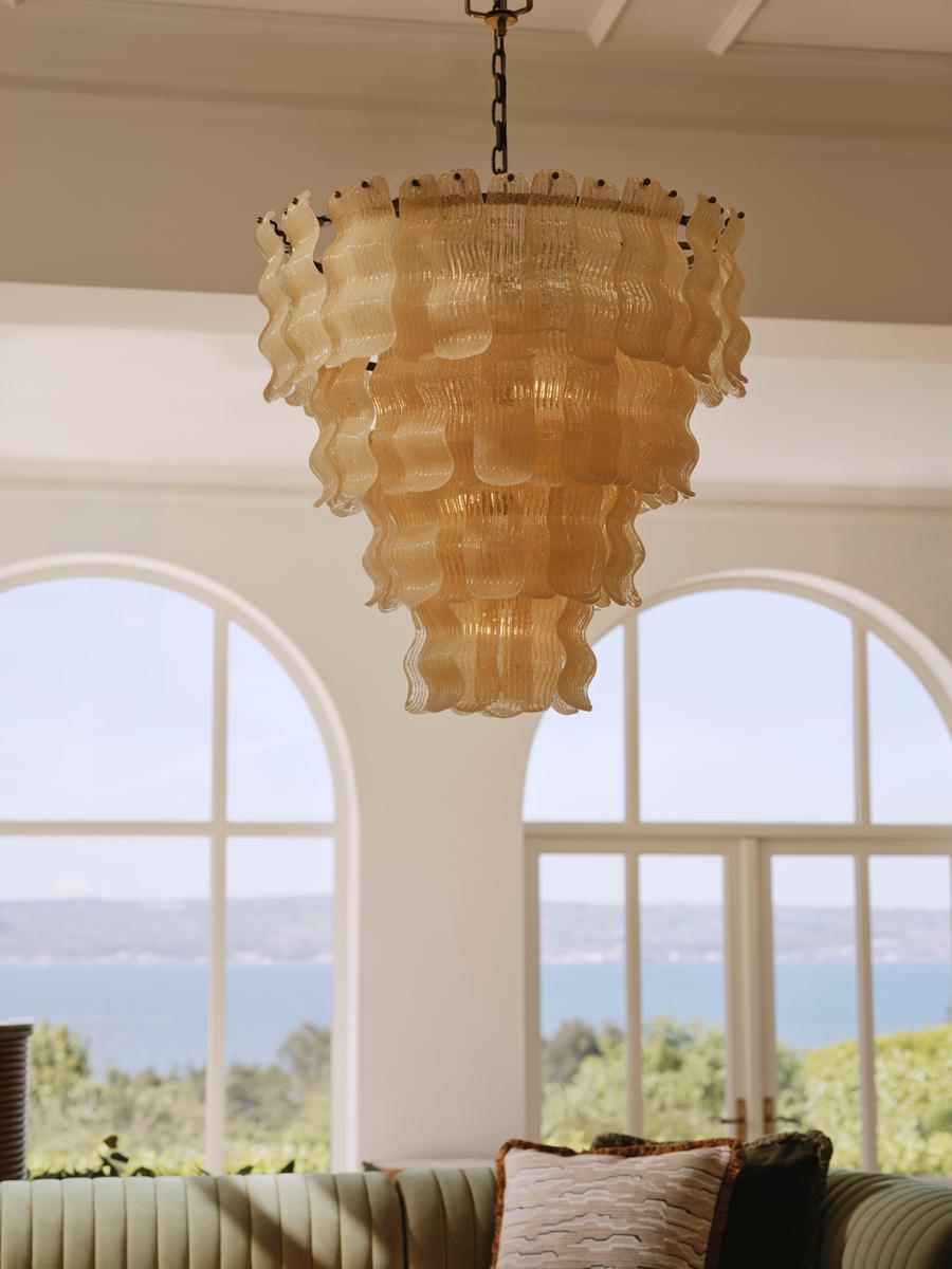 Antique Glass Chandelier — Chandelier | Maison Monashee — view 8