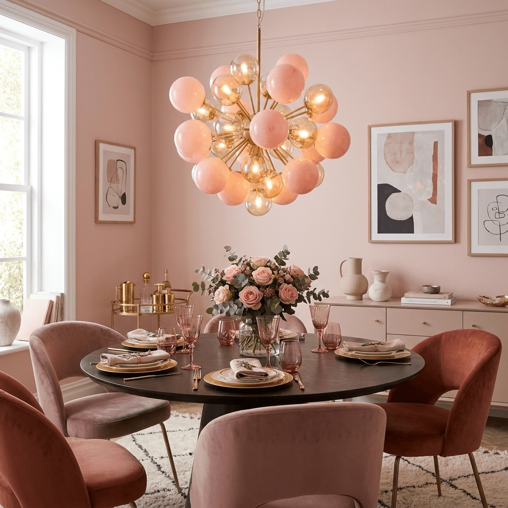 Glass Globe Sputnik Chandelier — Chandelier | Maison Monashee — view 4