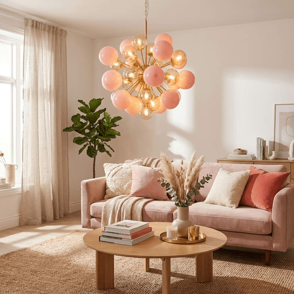 Glass Globe Sputnik Chandelier — Chandelier | Maison Monashee — view 7