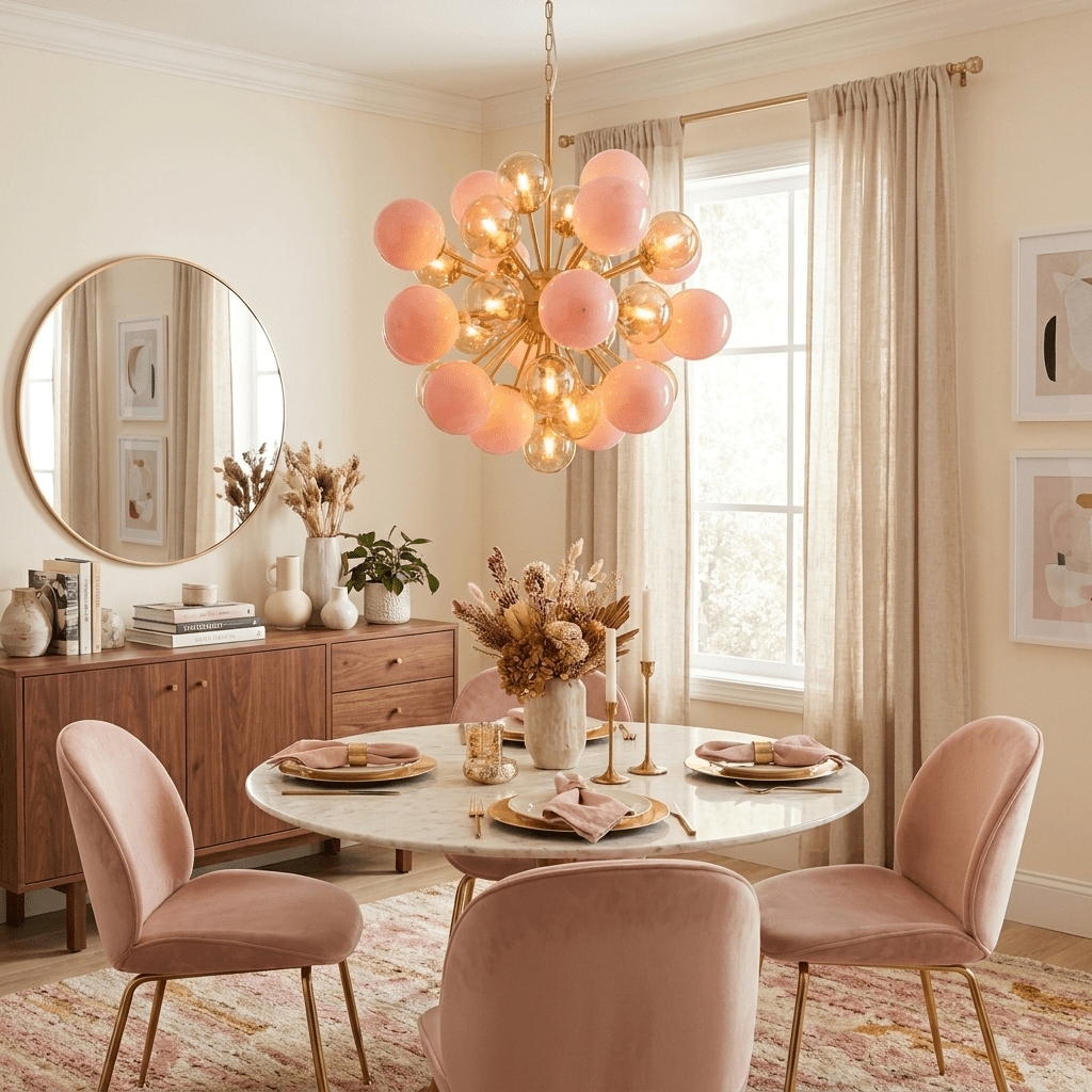 Glass Globe Sputnik Chandelier — Chandelier | Maison Monashee — view 2