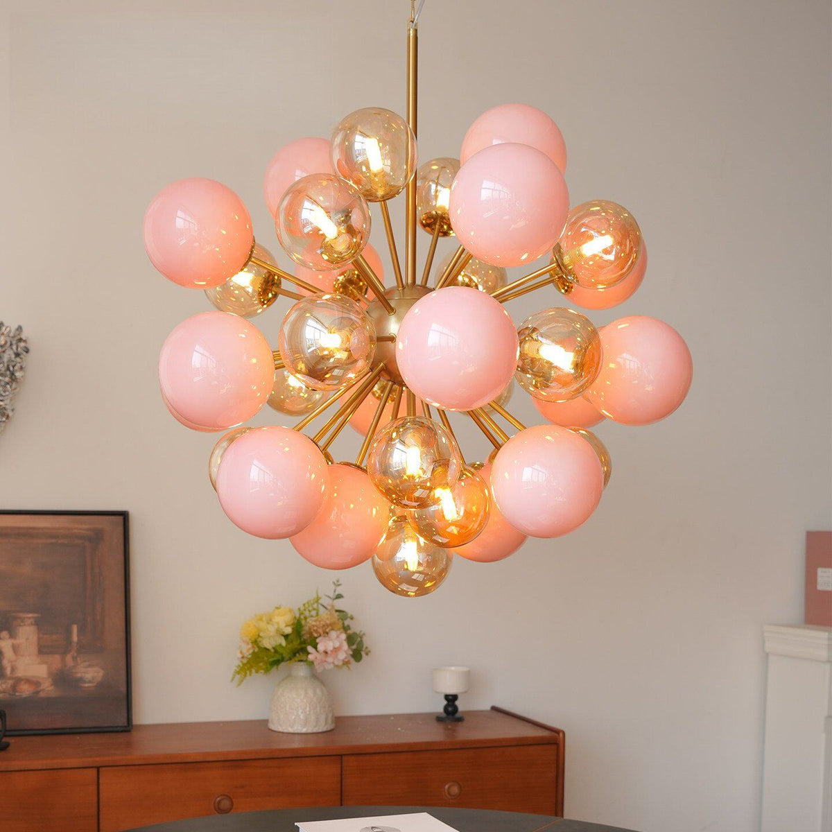 Glass Globe Sputnik Chandelier — Chandelier | Maison Monashee — view 13