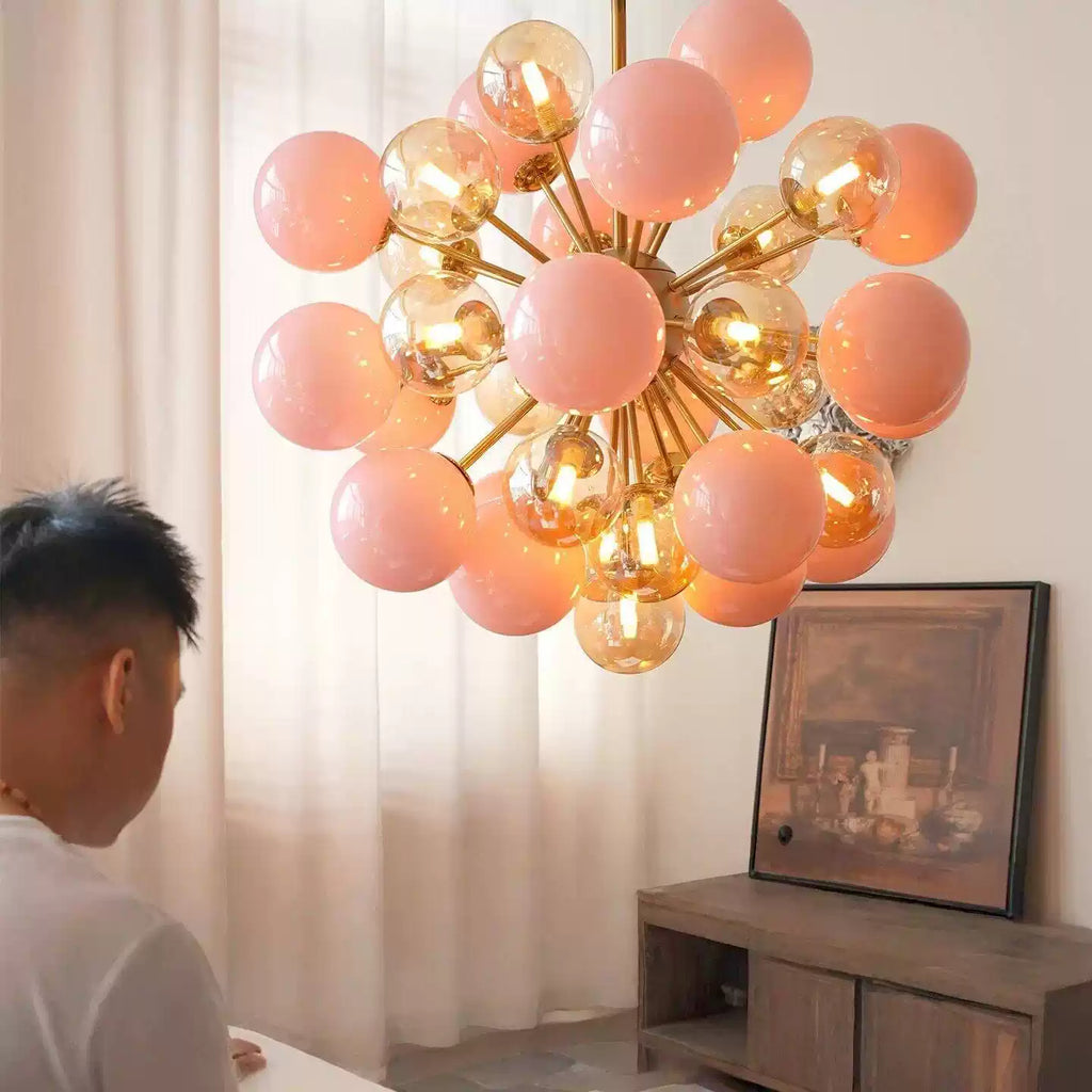Glass Globe Sputnik Chandelier — Chandelier | Maison Monashee — view 10