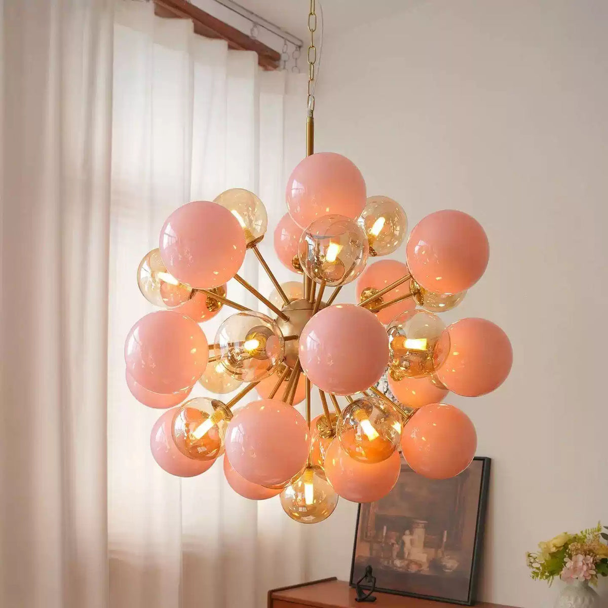 Glass Globe Sputnik Chandelier — Chandelier | Maison Monashee — view 11