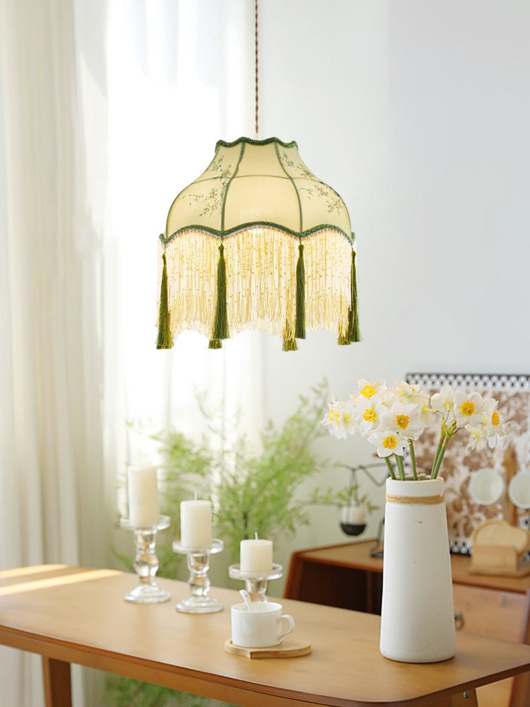 Beaded Hanging Light — Pendant Light | Maison Monashee — view 4