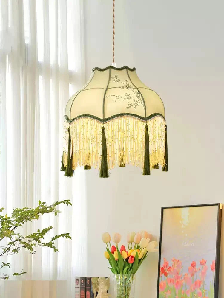 Beaded Hanging Light — Pendant Light | Maison Monashee — view 5